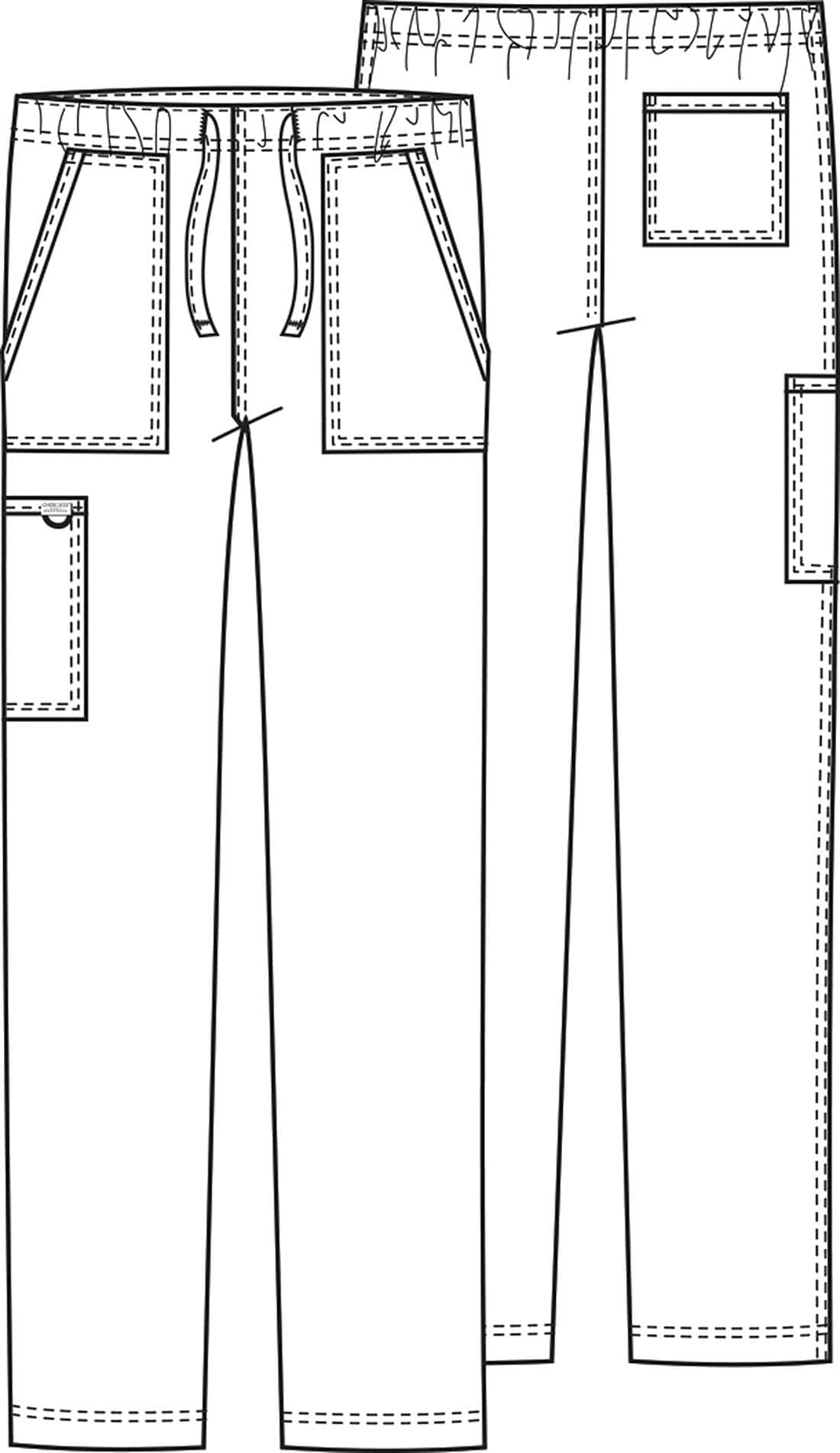 Cherokee Workwear Tend Health Tend WW Revolution Regular Unisex Tapered Leg Pant- Inseam 31&quot; (78.5cm) TD-WW020PWT