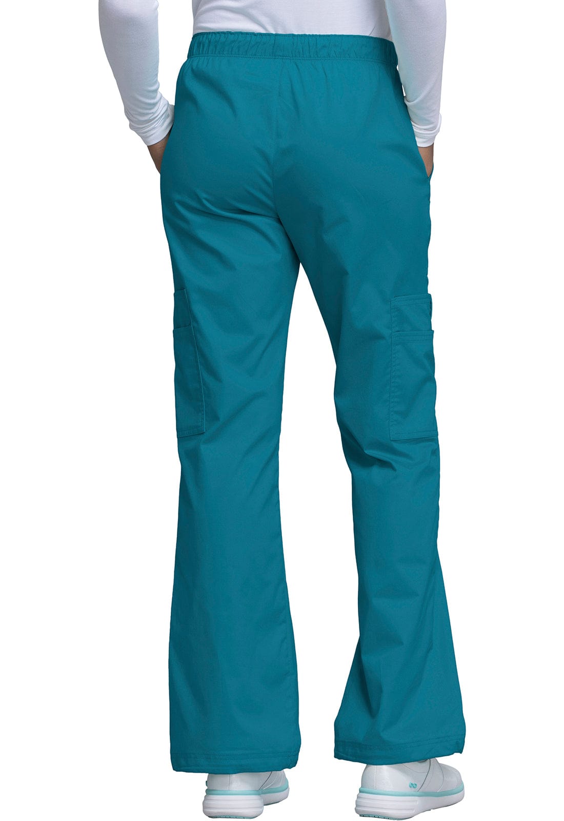 Cherokee Workwear WW Core Stretch WW Core Stretch Mid Rise Pull-On Cargo Pant Caribbean Blue XS 4005