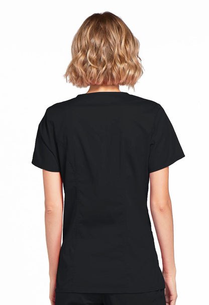  Natural Uniforms M&M SCRUBS Women's Super Soft Stretch Mock  Wrap Scrub Set (XX-Small, Black) : Clothing, Shoes & Jewelry