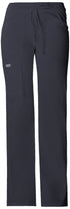 Cherokee Workwear WW Core Stretch Contemporary Fit Pewter / M WW Core Stretch TALL LENGTH Drawstring Cargo Scrub Pant Pewter M 24001T