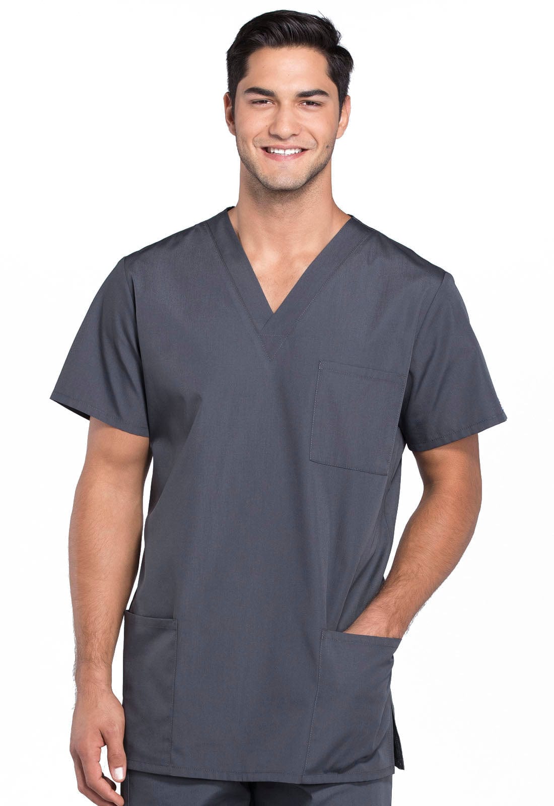 sale WW Unisex Pewter / XS WW Originals Unisex V-Neck Scrub Top 4876