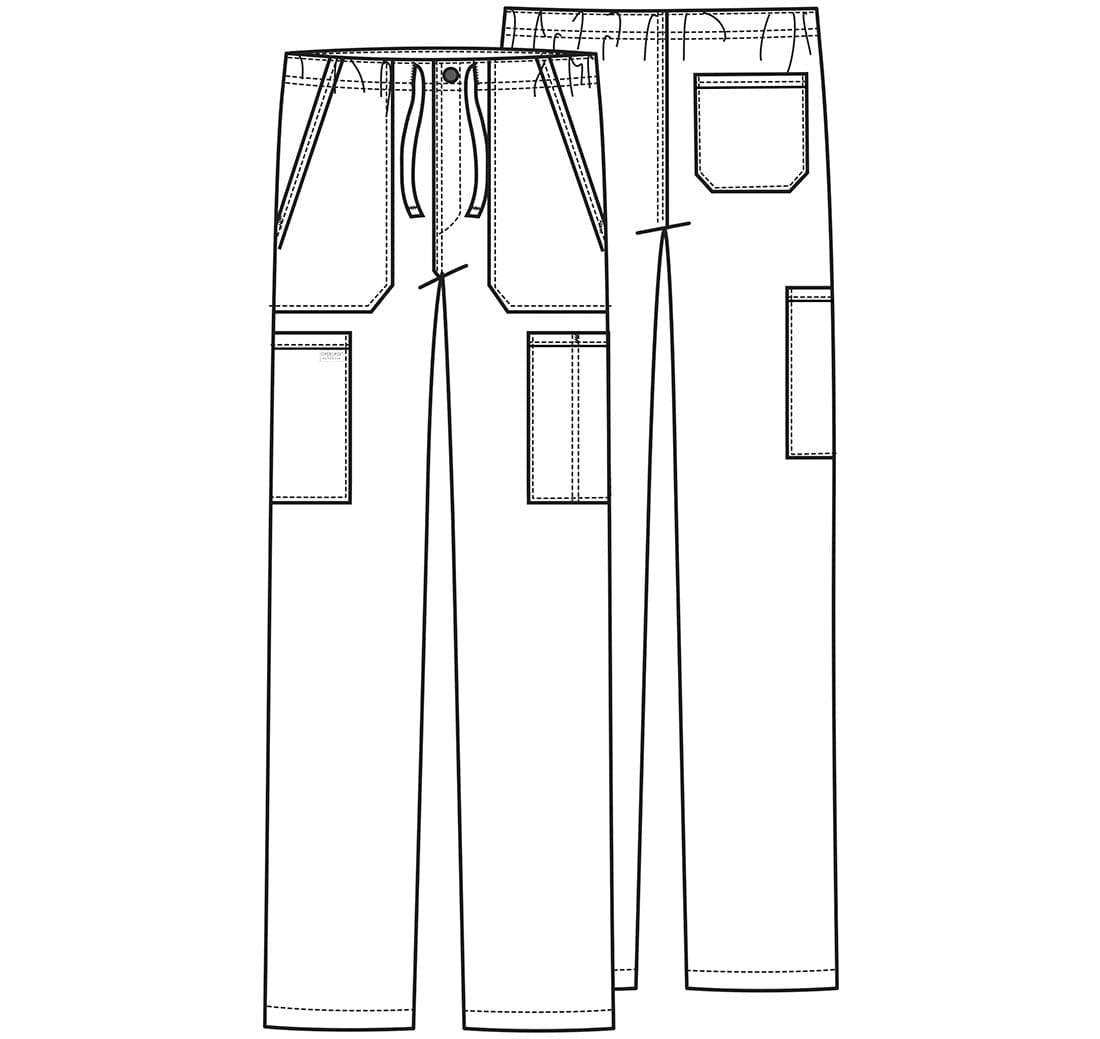 Cherokee Workwear Professionals WW190 Scrubs Pants Men's Tapered
