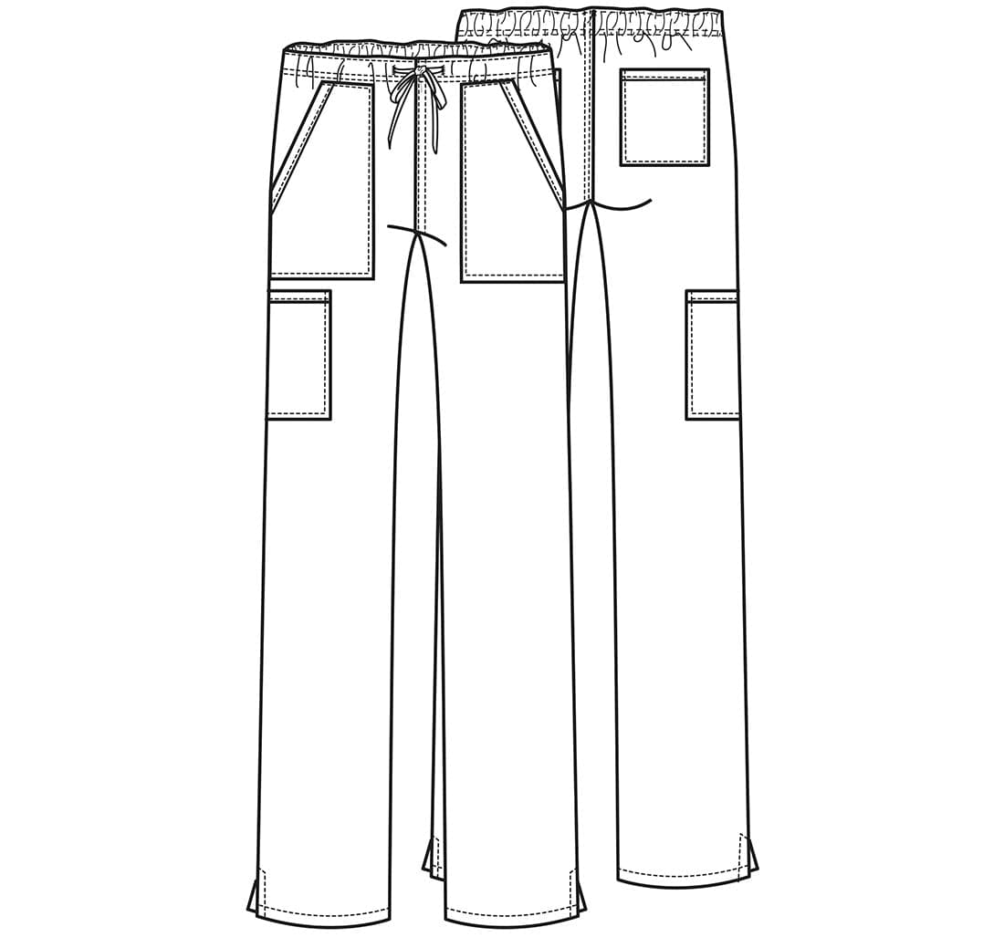 Cherokee Workwear WW Professionals WW Professionals Mid Rise Straight Leg Drawstring Scrub Pant WW160