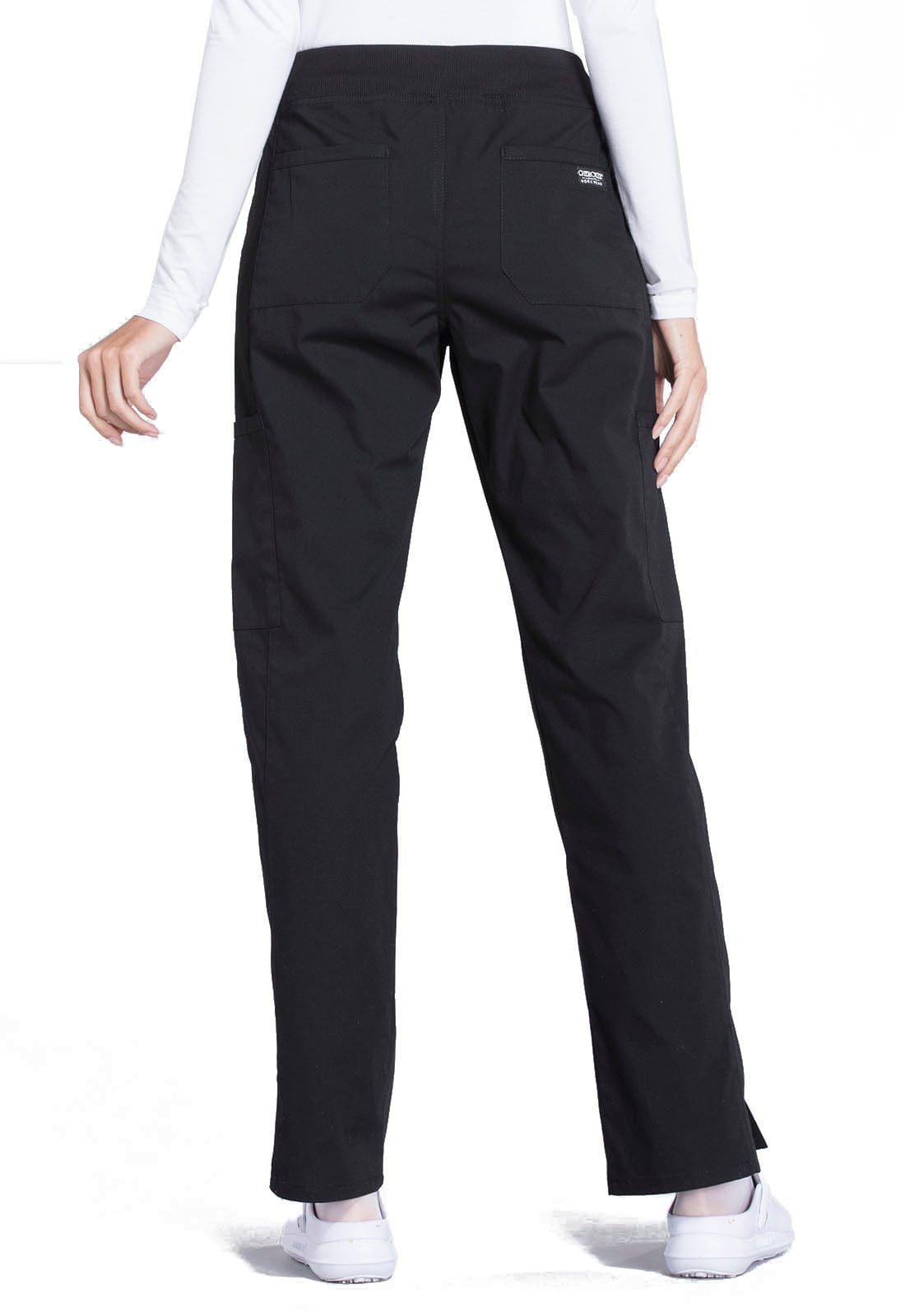 sale WW Professionals WW Professionals Mid Rise Straight Leg Pull-on Cargo Scrub Pant WW170