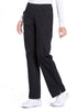 sale WW Professionals Black / XS WW Professionals Mid Rise Straight Leg Pull-on Cargo Scrub Pant WW170