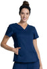 Cherokee Workwear WW Revolution Navy / 2XL WW Revolution V-Neck Knit Panel Scrub Top WW2875